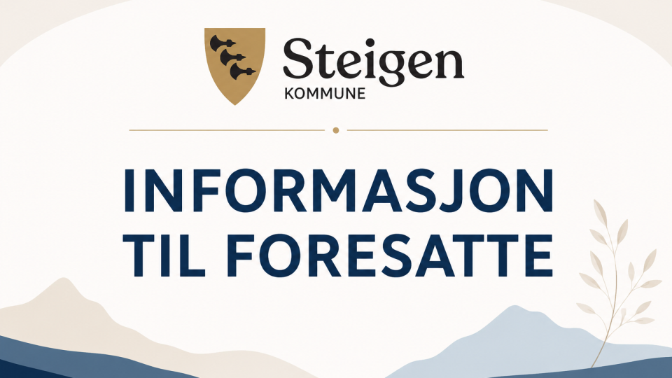 Lenke til artikkel: Informasjon til foresatte